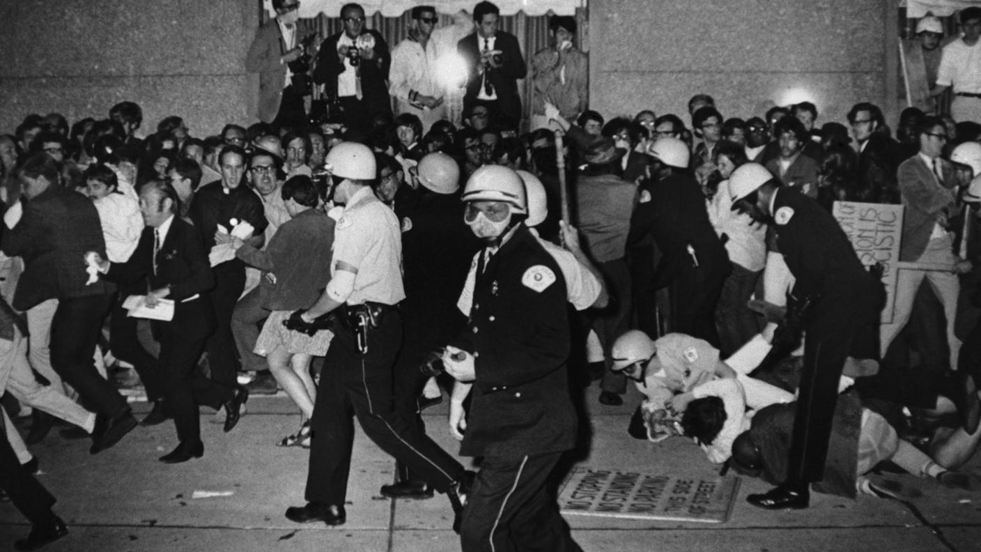 Convention democratica a Chicago 1968