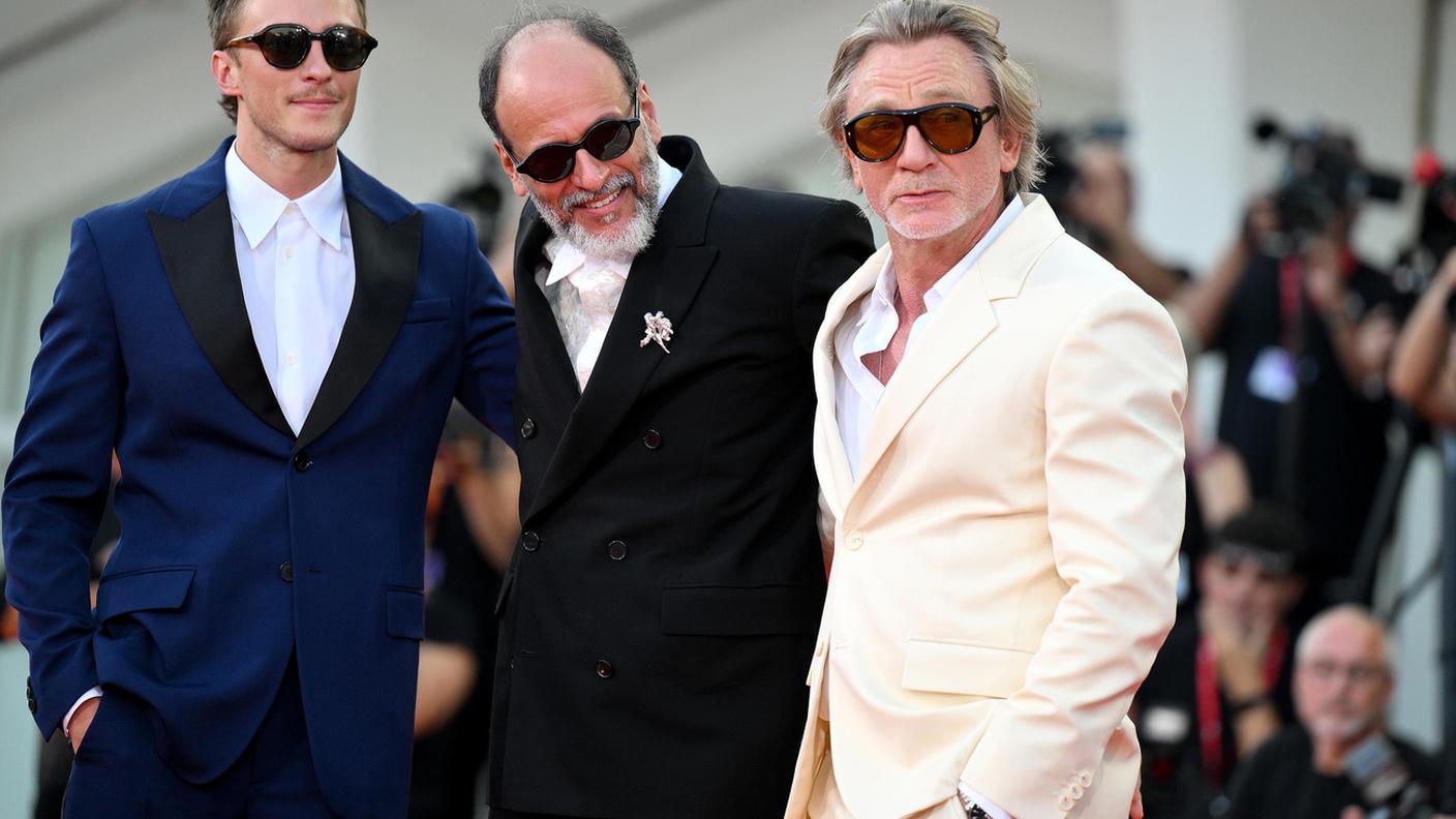  Luca Guiadagnino, Drew Starkey e  Daniel Craig a Venezia