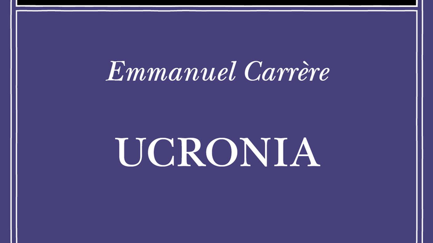 "Ucronia" di Emmanuel  Carrère, Adelphi (dettaglio di copertina)