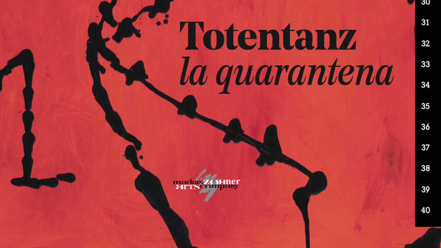 "Totentanz – la quarantena" di Markus Zohner Art Company, (dettaglio di copertina)