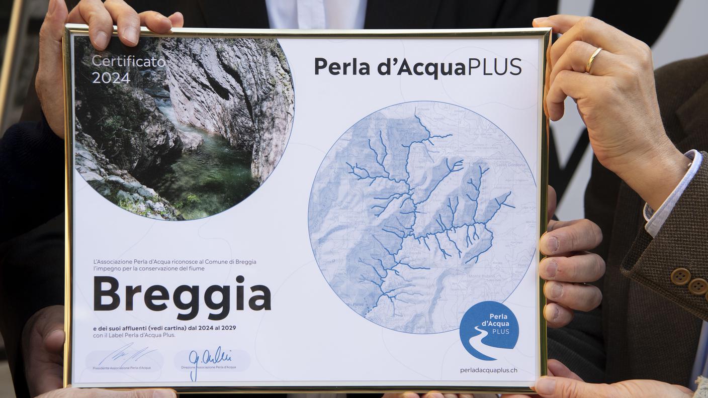 Breggia certificato “Perla d’acqua Plus"