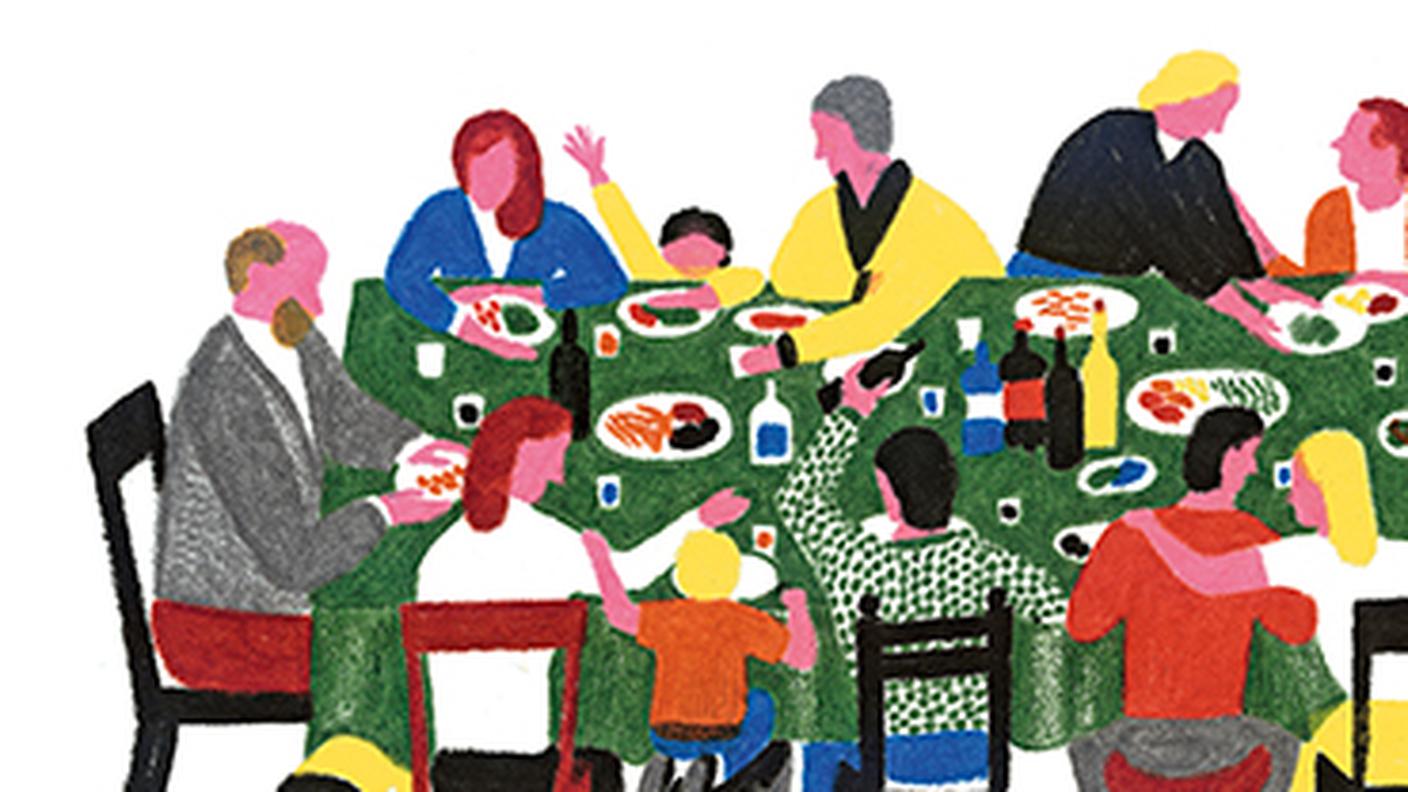 "Il pranzo della domenica, Viaggio sentimentale nella cucina delle nonne" di Daniele di Michele, Il saggiatore, (dettaglio di copertina)