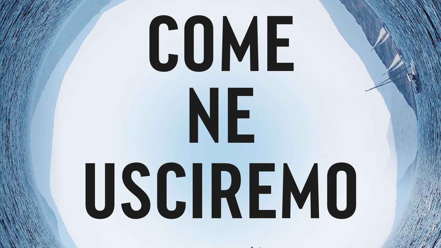 "Come ne usciremo" di Fabio Deotto, Vincenzo Latronico, Chigozie Obioma, Claudia Durastanti, Francesca Coin, Meehan Crist, Sergio del Molino, Omar El Akkad, Angela Saini, di Bompiani, (dettaglio di copertina)
