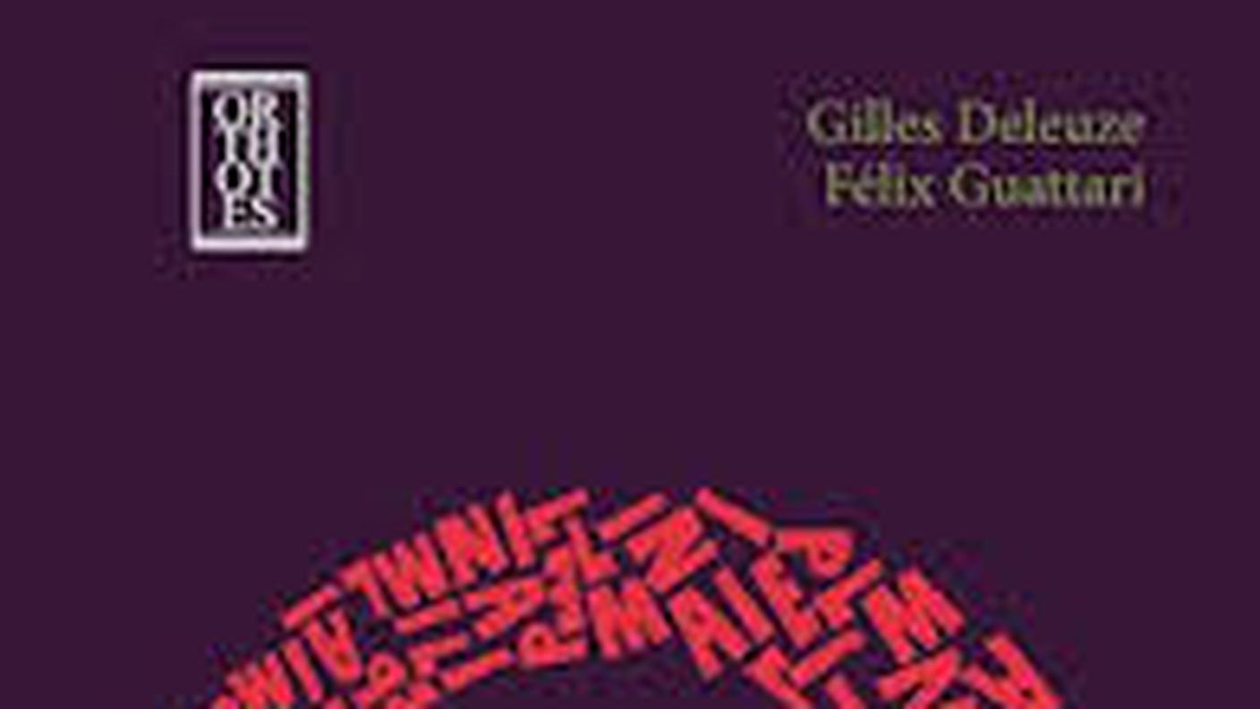 "Mille piani. Capitalismo e schizofrenia" di Gilles Deleuze e Félix Guattari, orthotes, (dettaglio di copertina)
