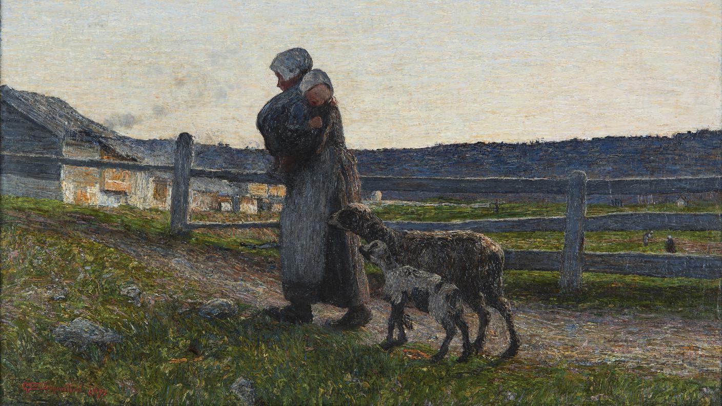 Giovanni Segantini: "Le due madri – Die beiden Mütter", 1889, in mostra al Museo Civico di Bassano del Grappa 