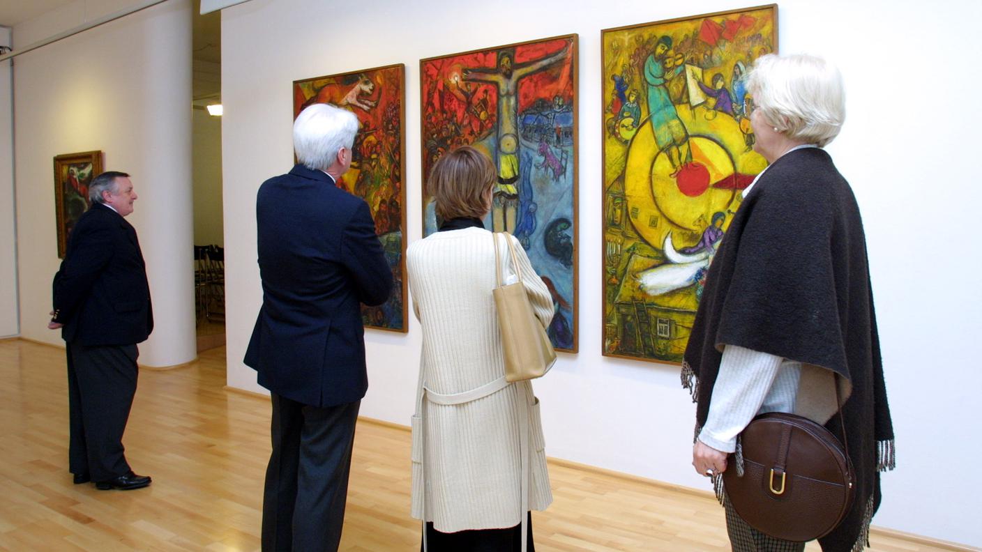 Mostra al Museo d'Arte Moderna a Lugano di Marc Chagall, marzo 2001