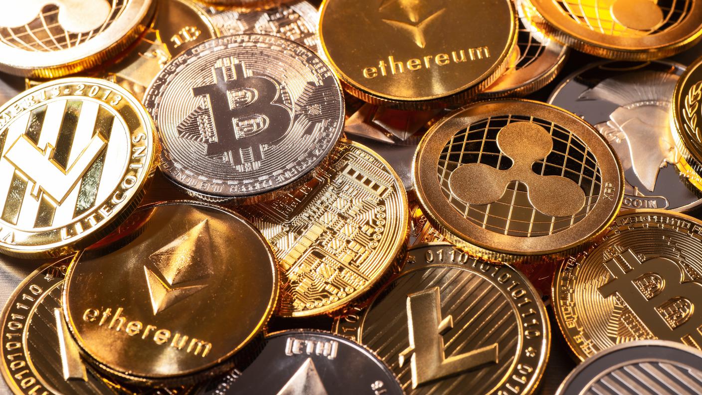 Monete di varie criptovalute