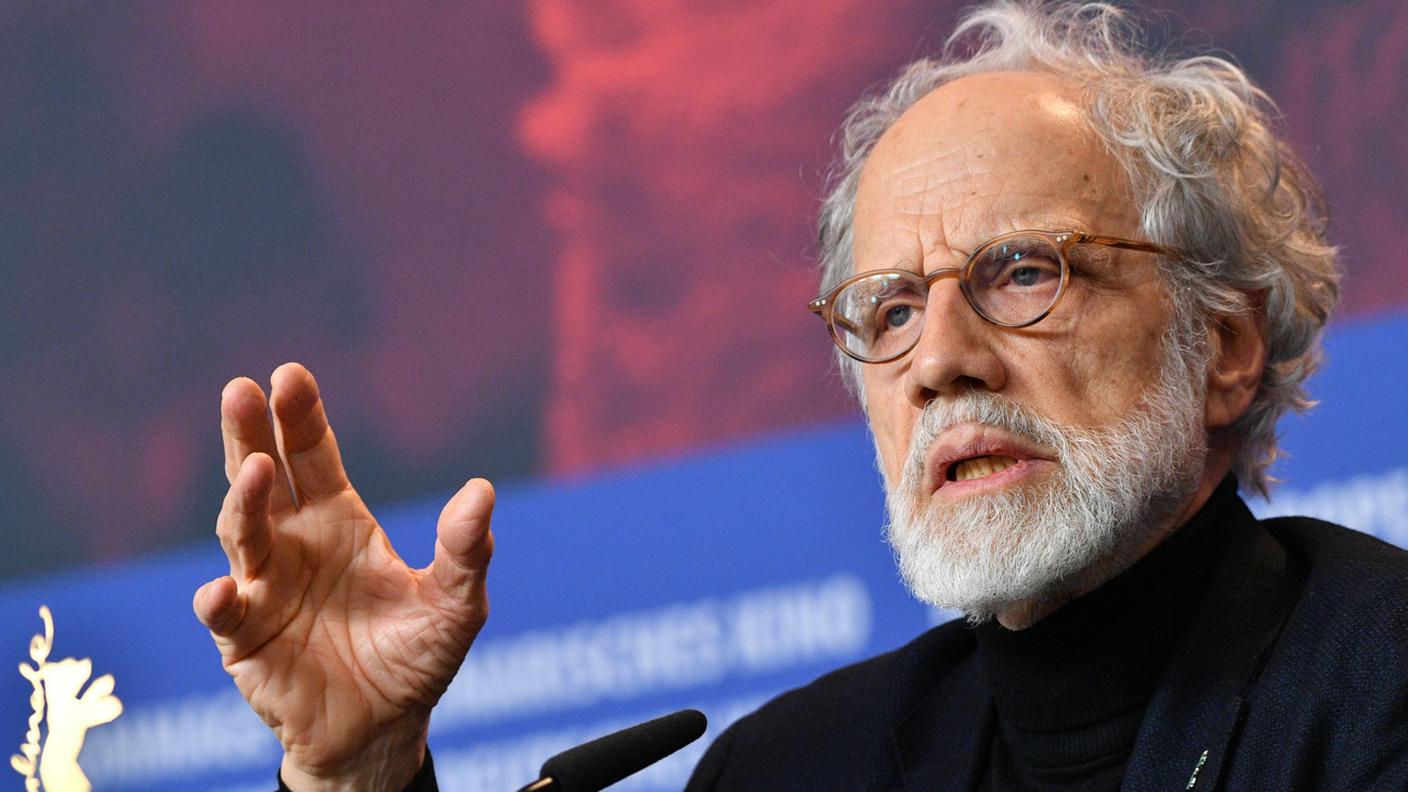Markus Imhoof durante una conferenza stampa alla Berlinale 2018