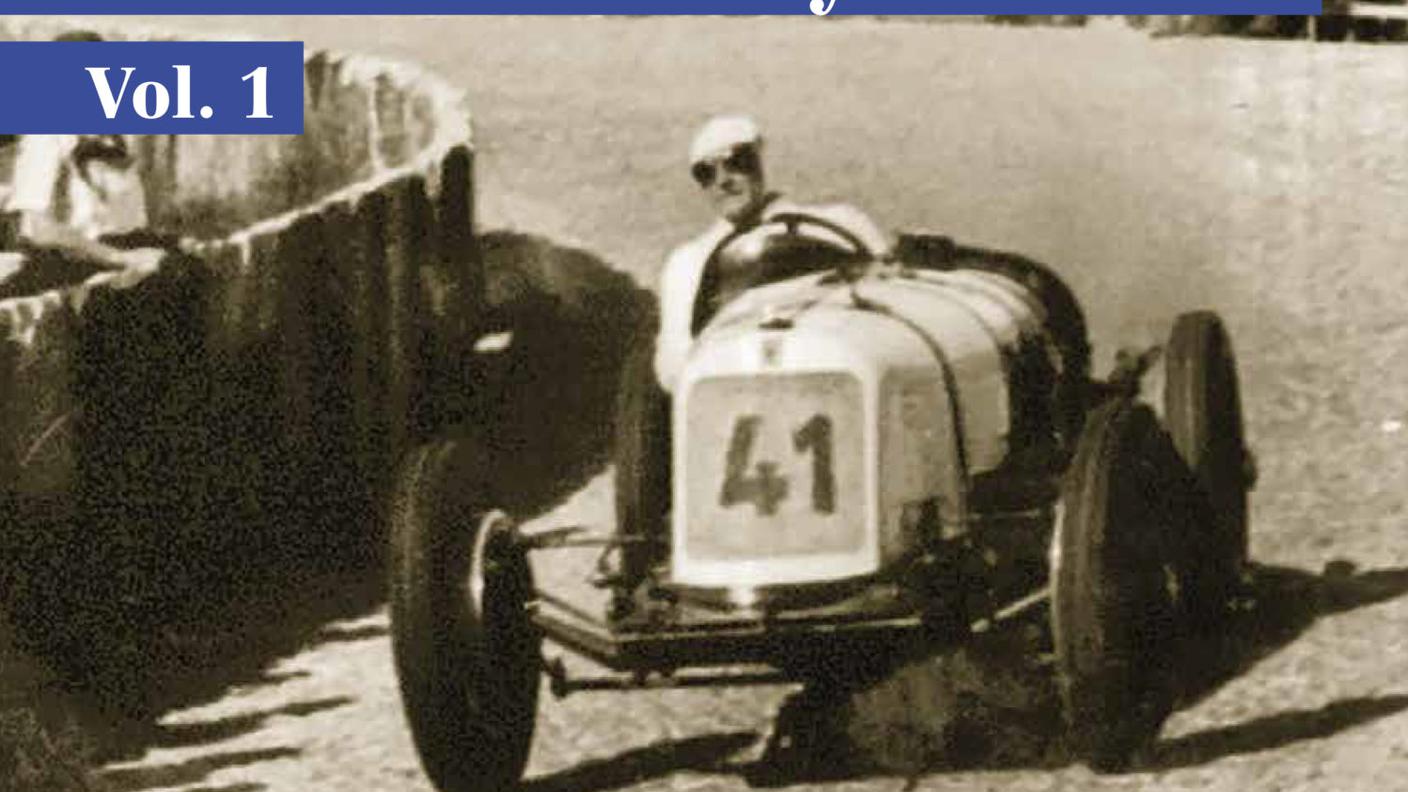 "Classiche motoristiche della Svizzera italiana e storia del rally in Ticino" di Giorgio Keller, Fontana edizioni (dettaglio di copertina)