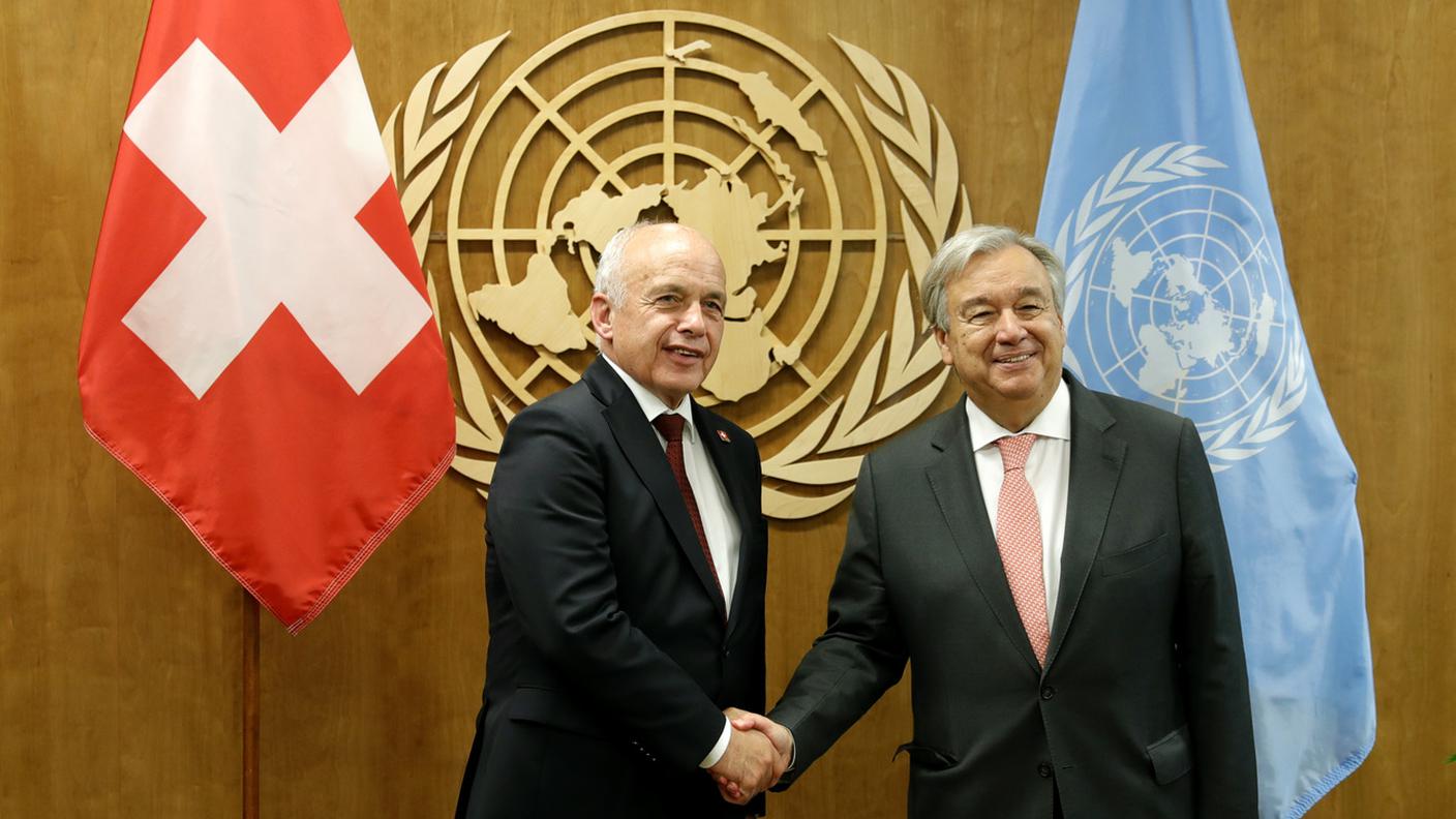 Ueli Maurer e António Guterres