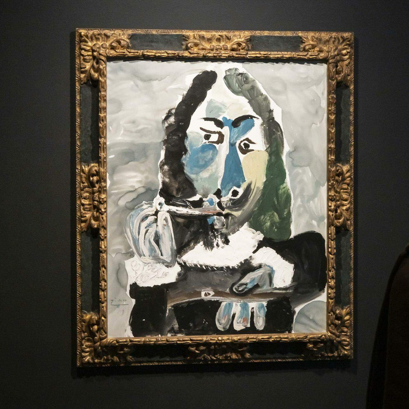 Il dipinto di Pablo Picasso "Mousquetaire à la pipe, buste"