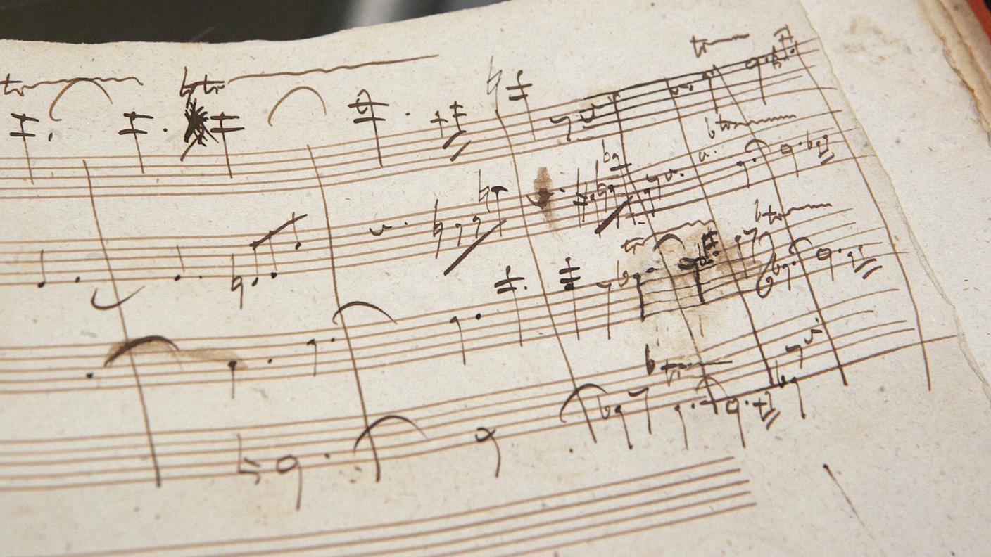 A score handwritten by Beethoven