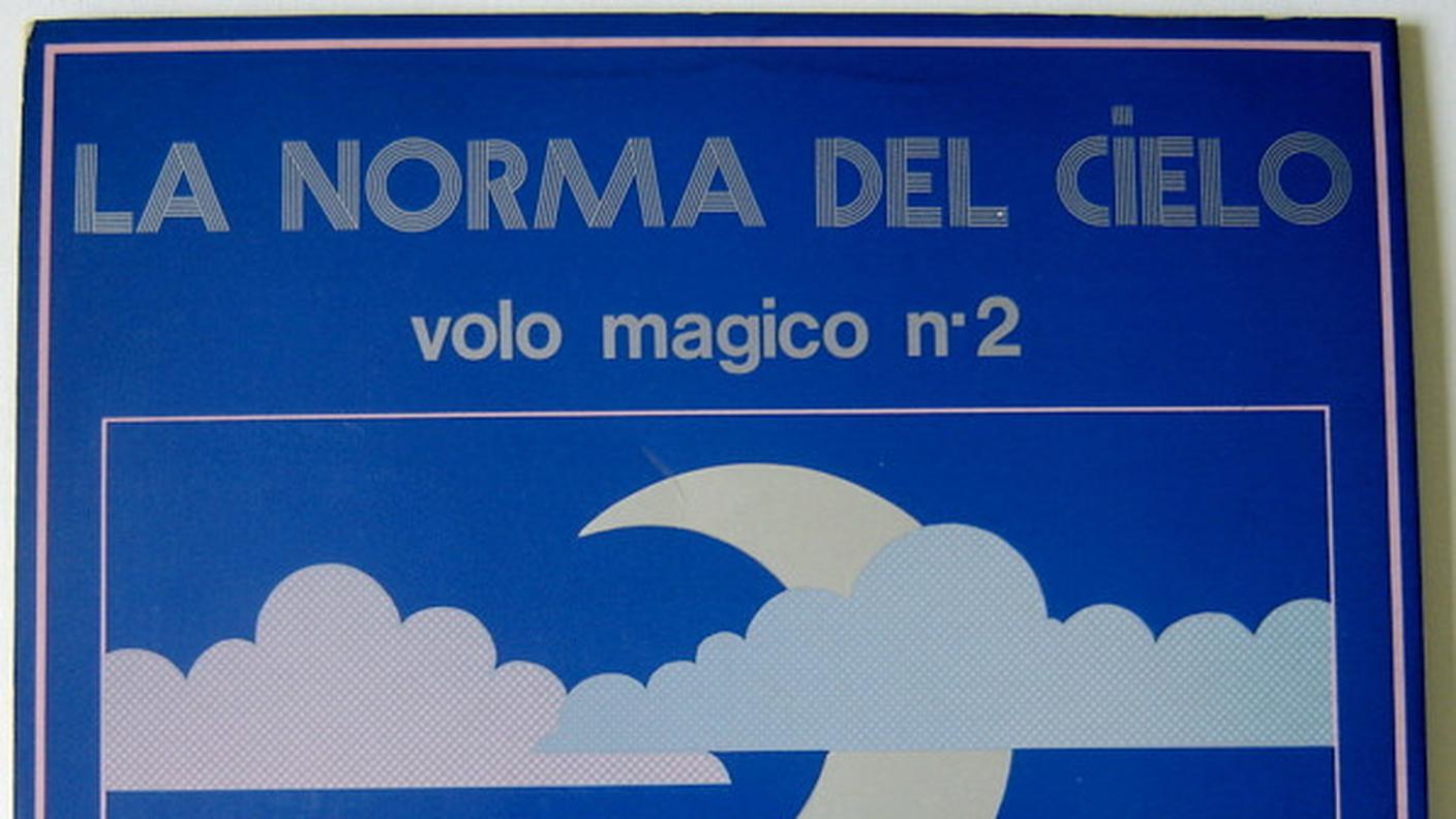 "La Norma Del Cielo (Volo Magico N. 2)" di Claudio Rocchi, Ariston Progressive (dettaglio di copertina)