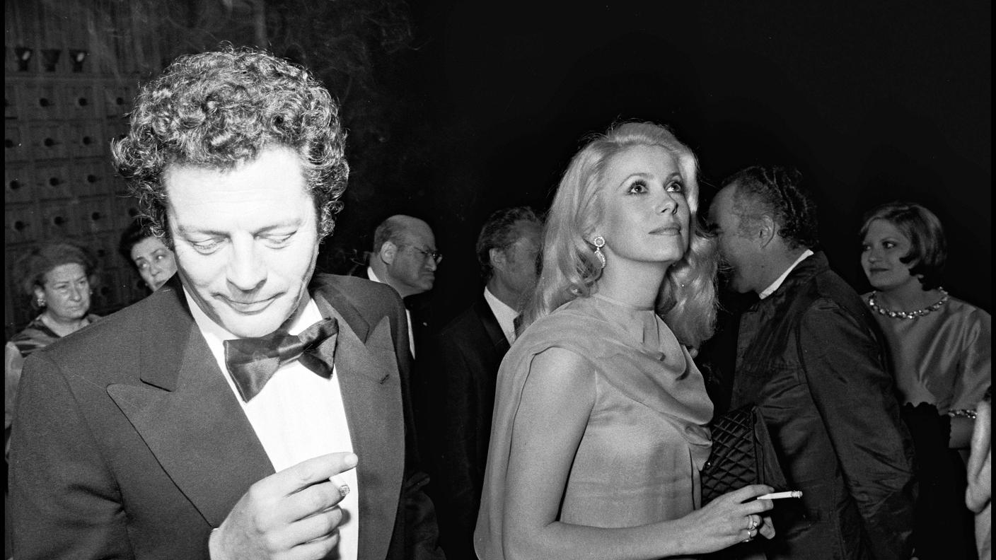 Marcello Mastroianni e Chaterine Deneuve