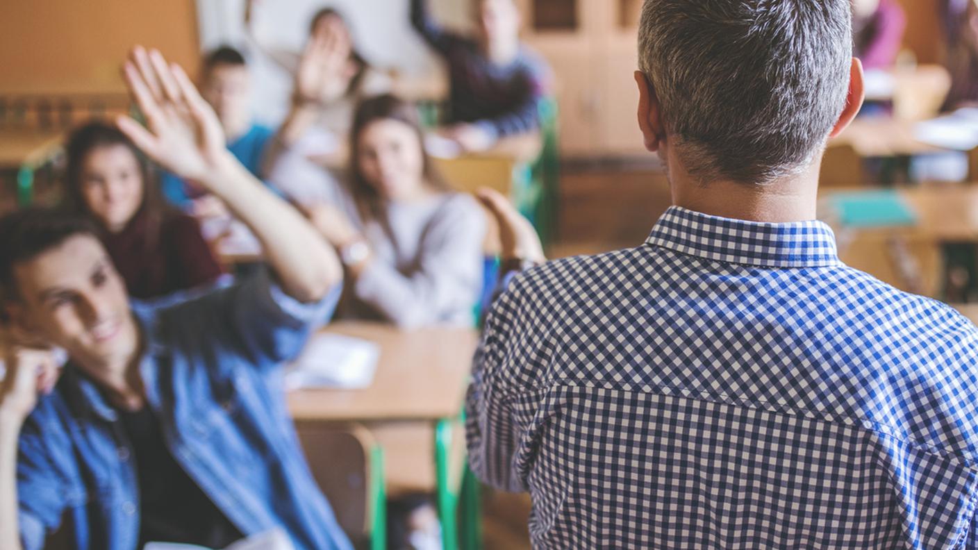 iStock-Aula, Aula universitaria, Università, Struttura didattica, Dorso umano