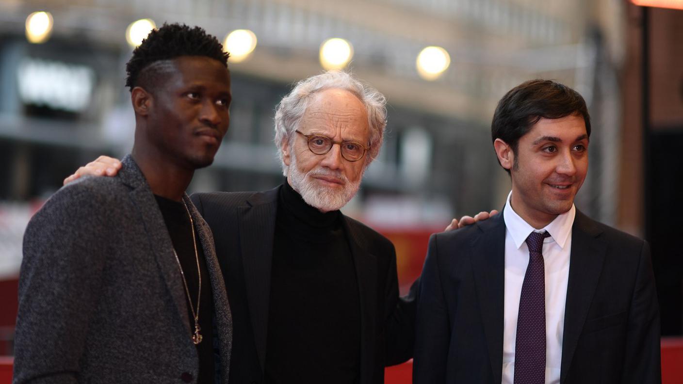 Keystone  Il regista svizzero Markus Imhoof e Raffaele Falcone arrivano per la prima di "Eldorado" al 68 ° Festival Internazionale del Cinema di Berlino