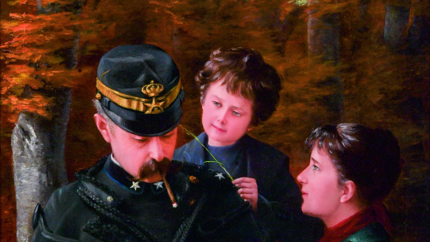 Pinacoteca cantonale Giovanni Züst, Rancate - Valeria Pasta Morelli (Mendrisio, 1858 - Milano, 1909) La famiglia Morelli (Enrico, Valerio e la pittrice)