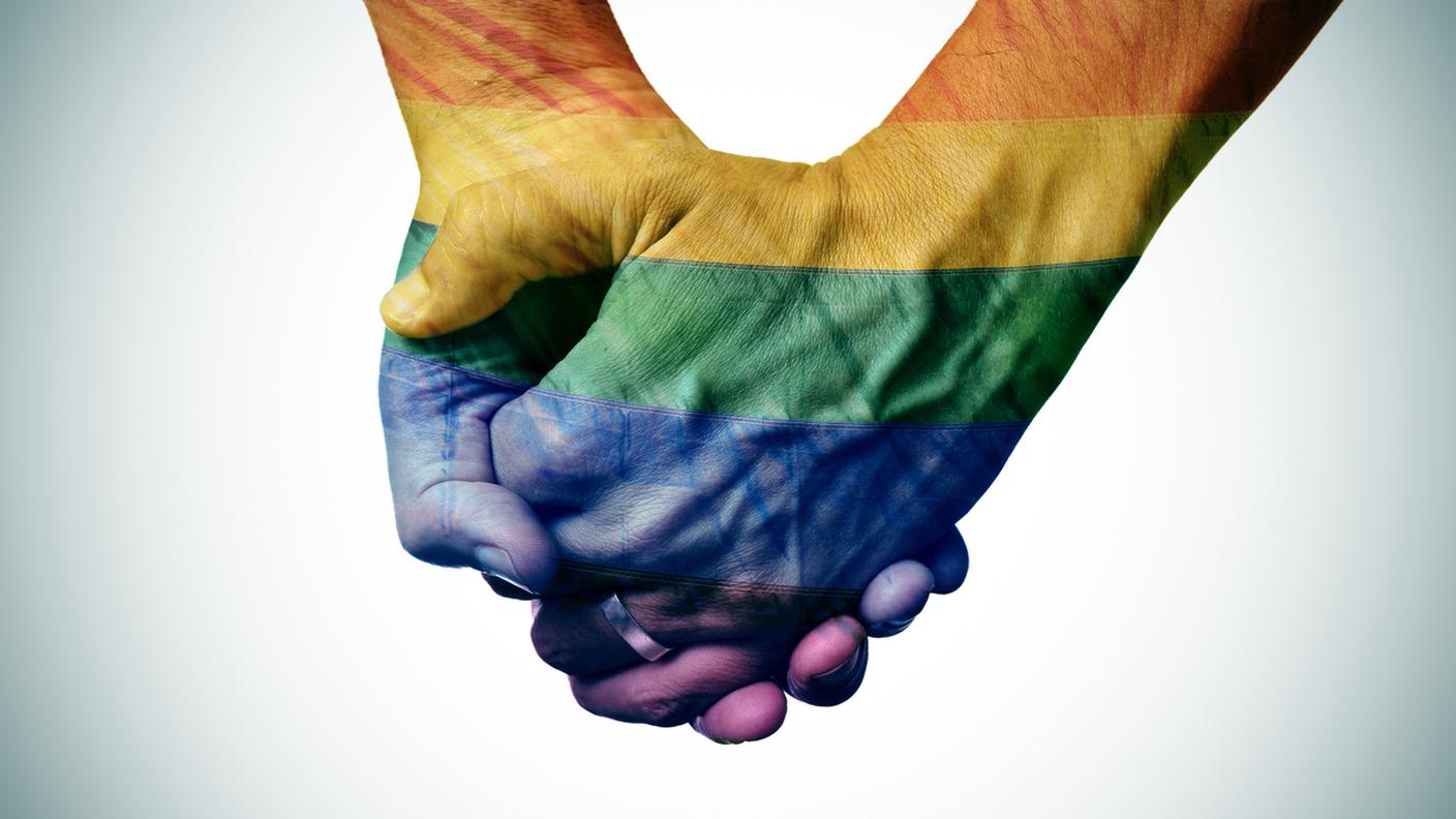 iStock-Omosessualità, Uguaglianza nei matrimoni, Uguaglianza, Bandiera multicolore, Coniugi