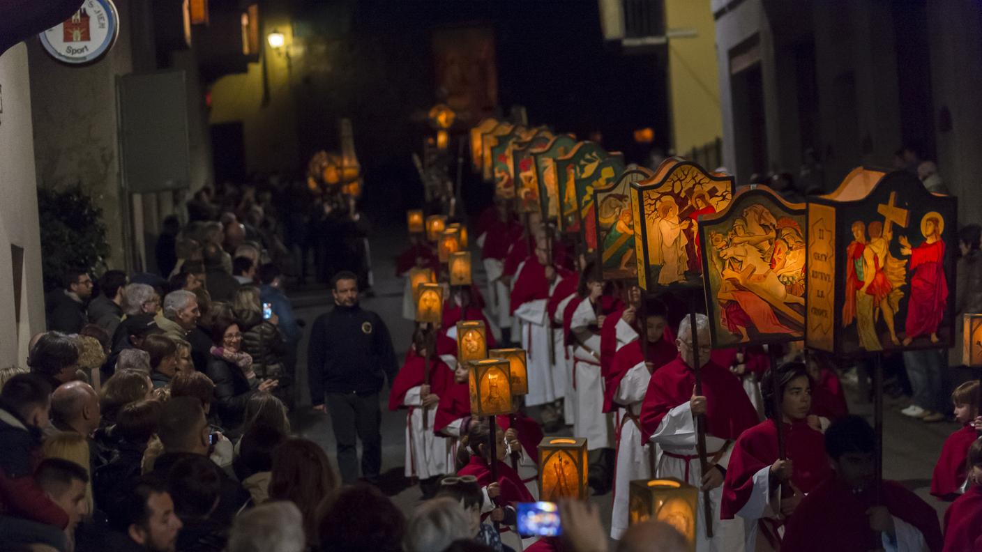 I trasparenti nelle processioni di Mendrisio 