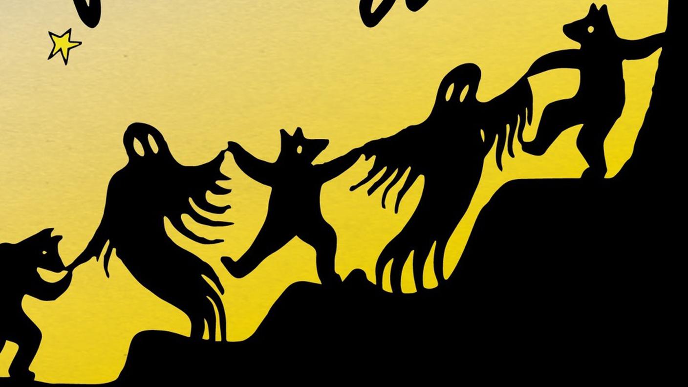 Dino Buzzati, "La famosa invasione degli orsi in Sicilia", Mondadori (dettaglio copertina)