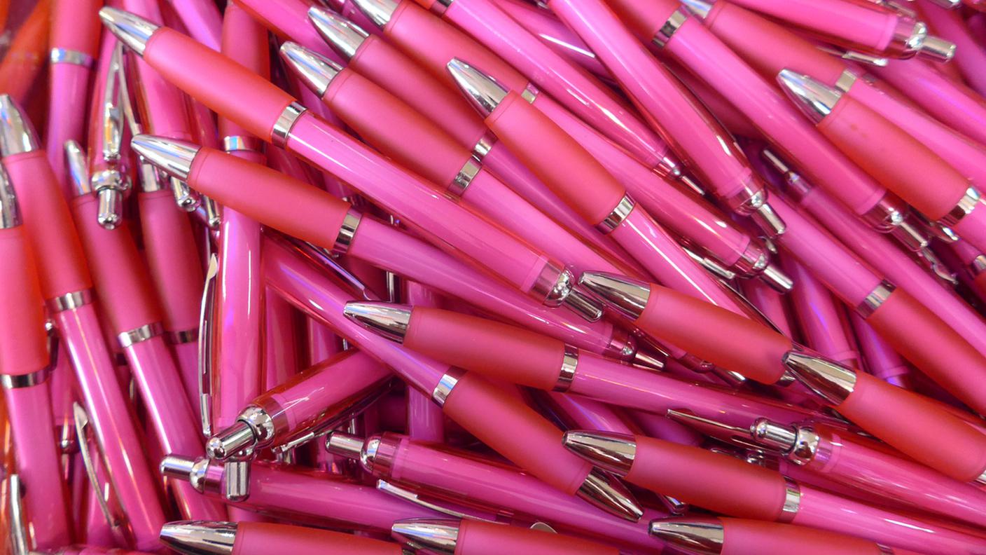 iStock-Germania, Borsa di regali, Penna, Penna a sfera, Rosa - Colore