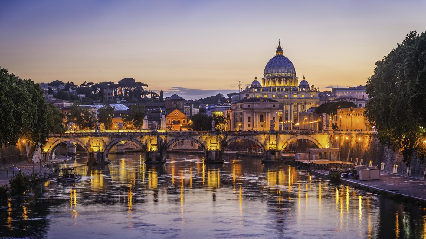 Tramonto sul Tevere, Roma