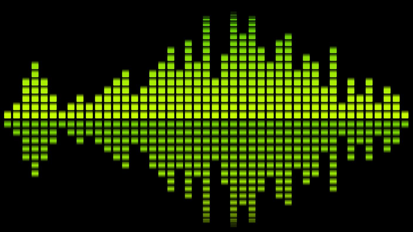 Equalizzatore, musica, verde