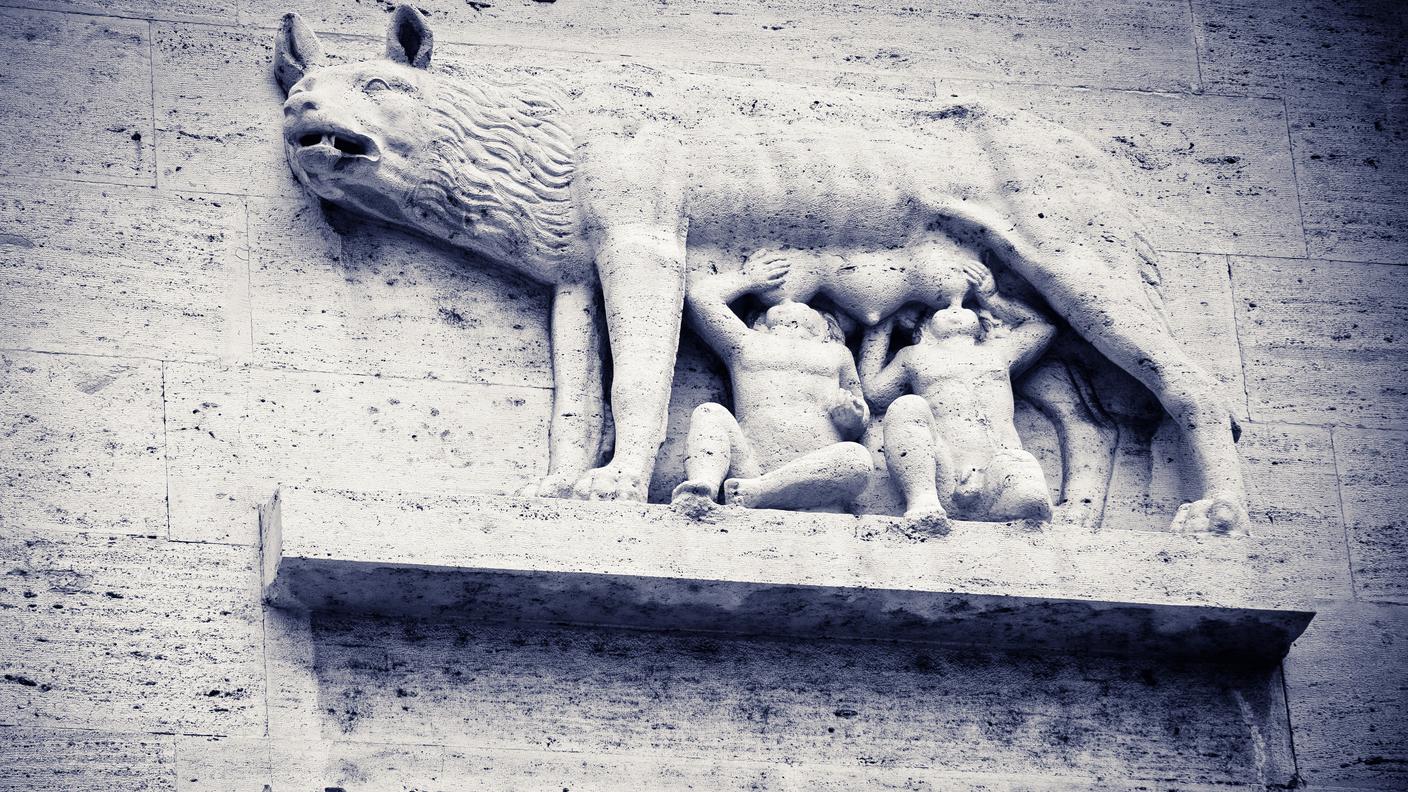 iStock-Lupo, Animale, Statua, Fondotinta, Roma - Città