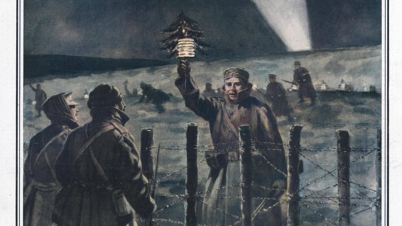 RECORD DATE NOT STATED  A light of peace in the trenches on Christmas Eve