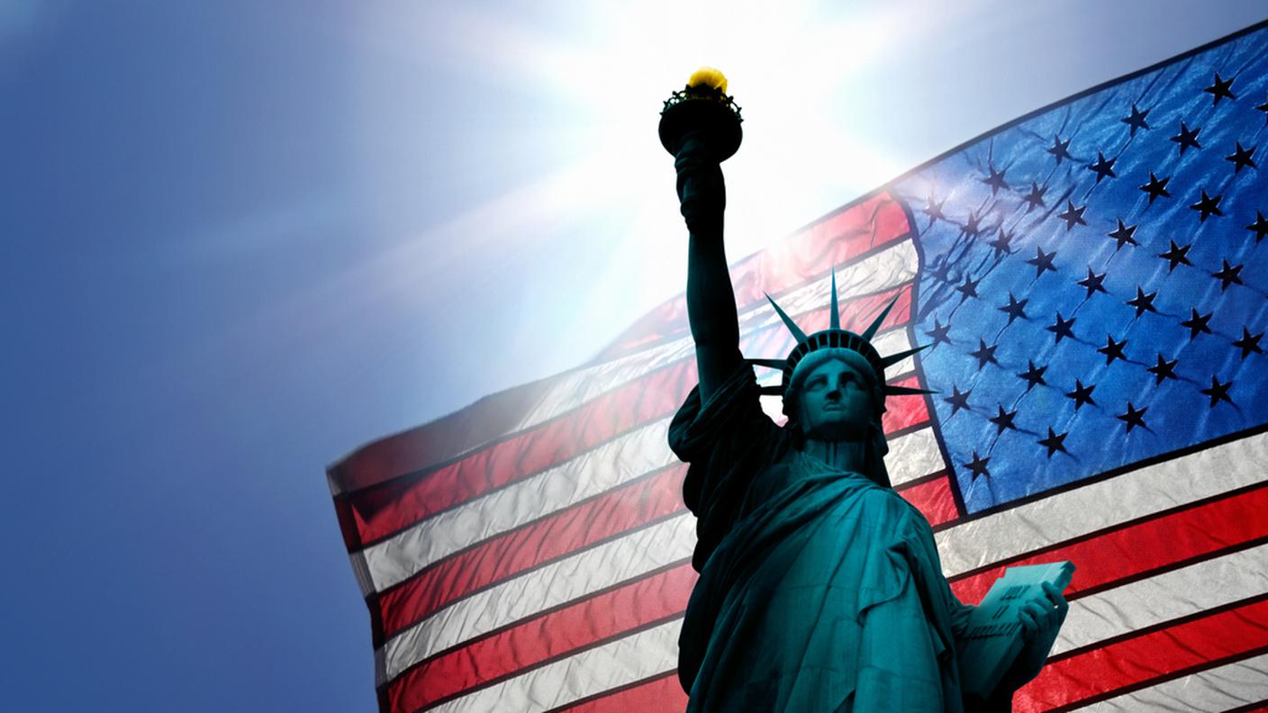 Stati Uniti, statua della libertà, bandiera usa