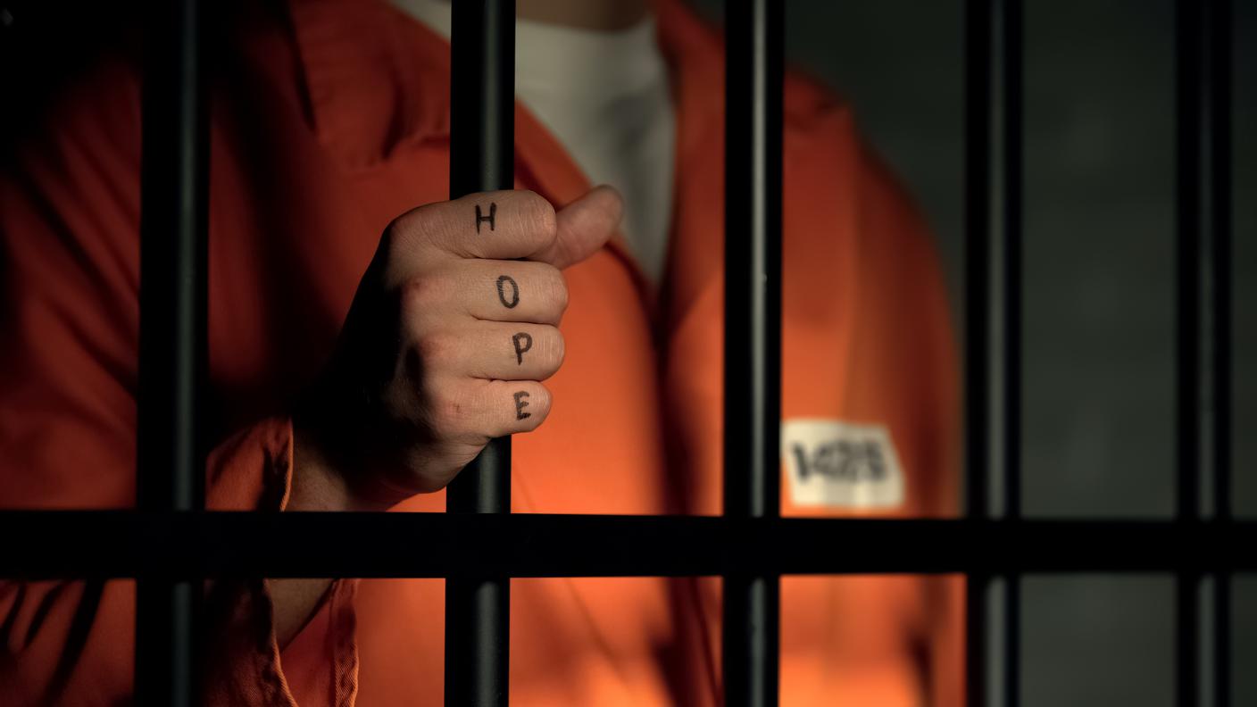 Sbarre, speranza, detenuto