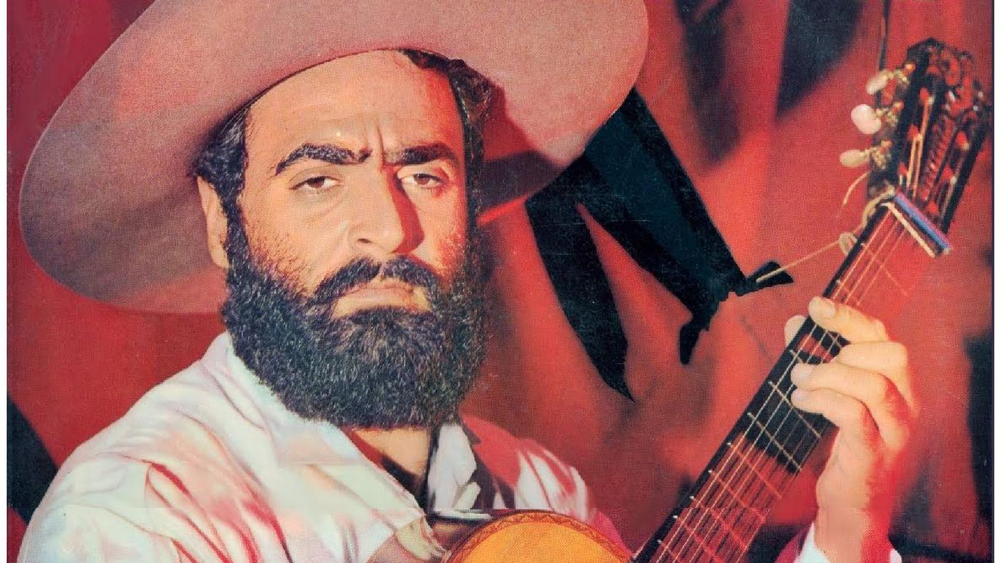 Jorge Cafrune, "Emocion, Canto Y Guitarra", CBS (dettaglio copertina)