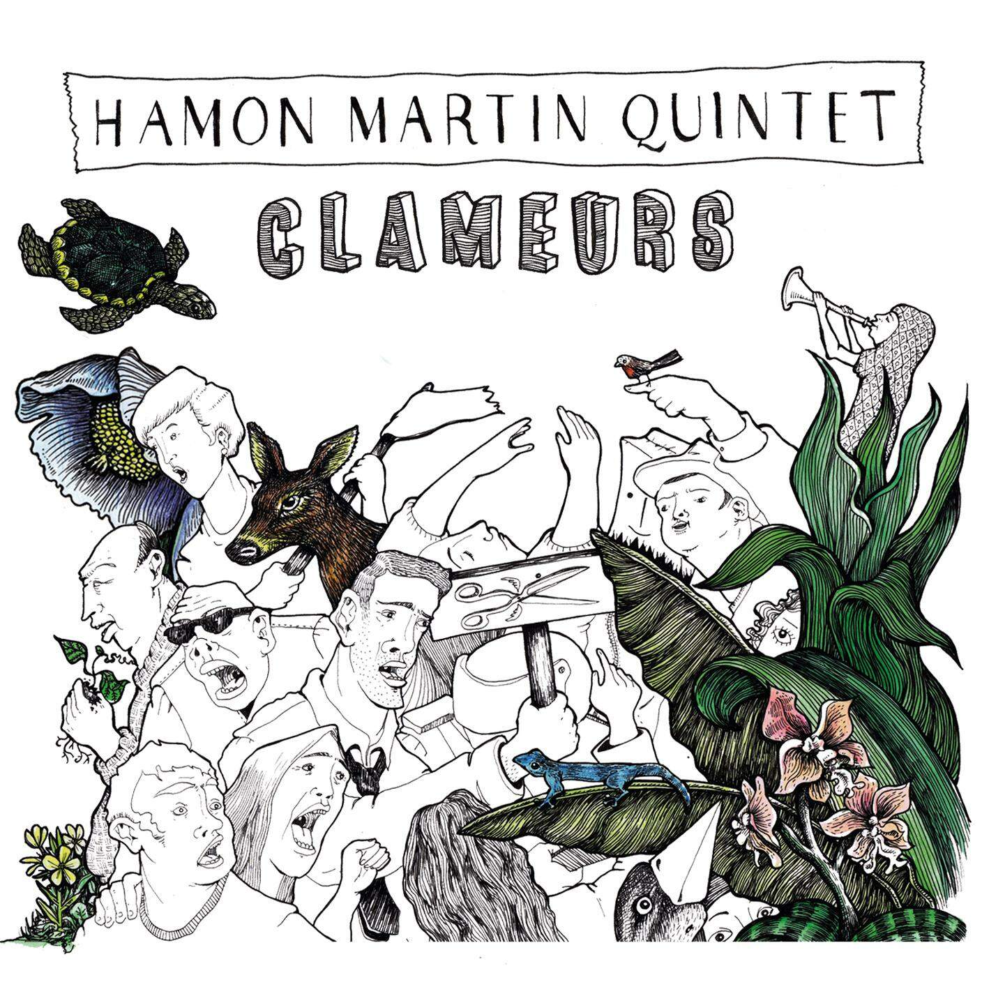 Hamon Martin Quintet, "Clameurs", Coop Breizh (dettaglio copertina)