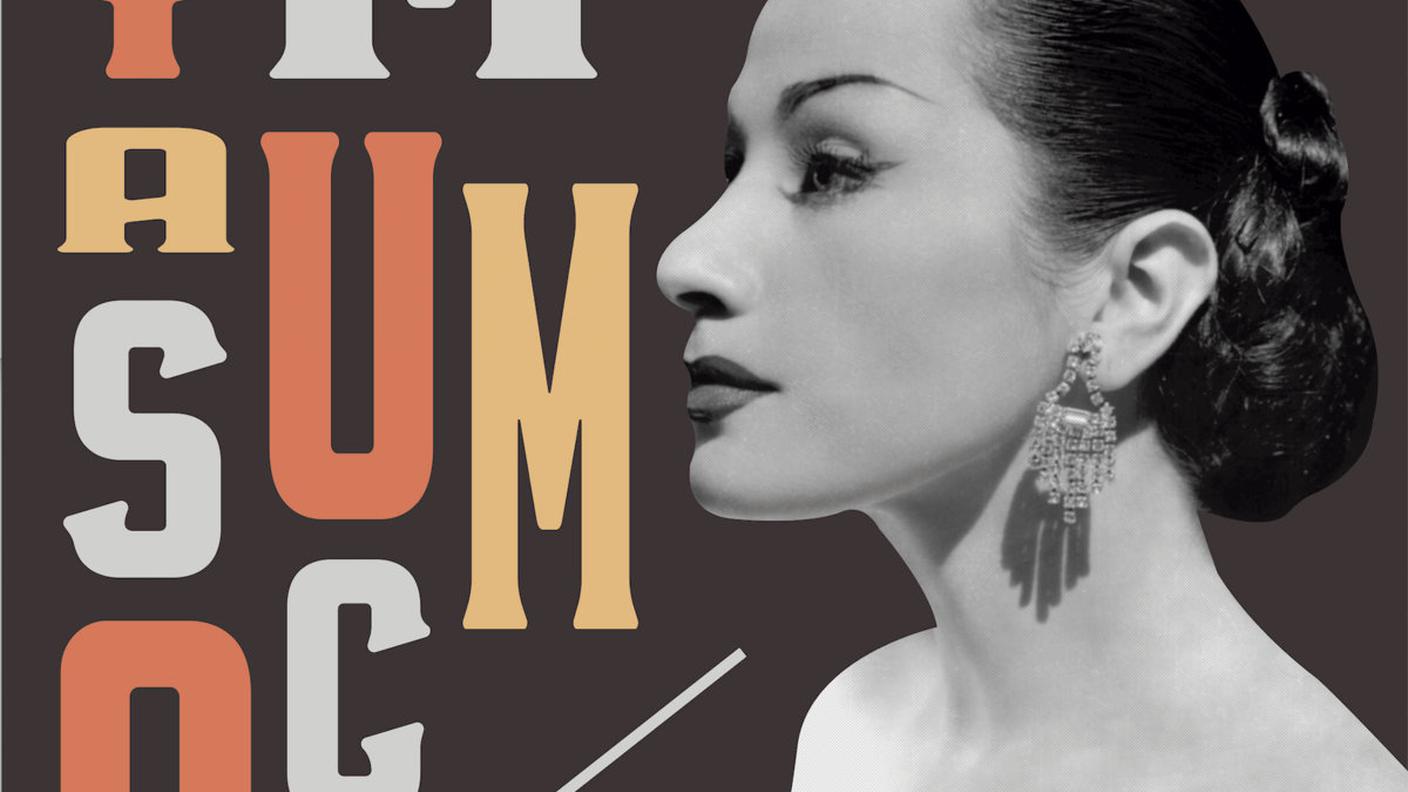 "The Legend Of The Sun Virgin" di Yma Sumac; Ellas Rugen Records (dettaglio copertina) 