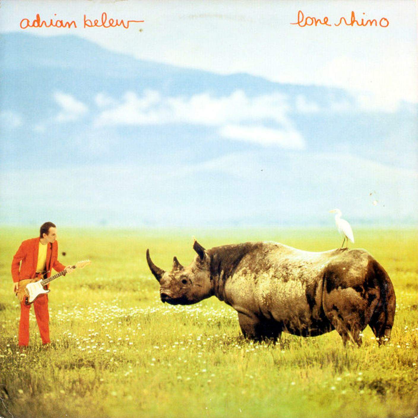"Lone Rhino" di Adrian Belew, Island Records (dettaglio di copertina)