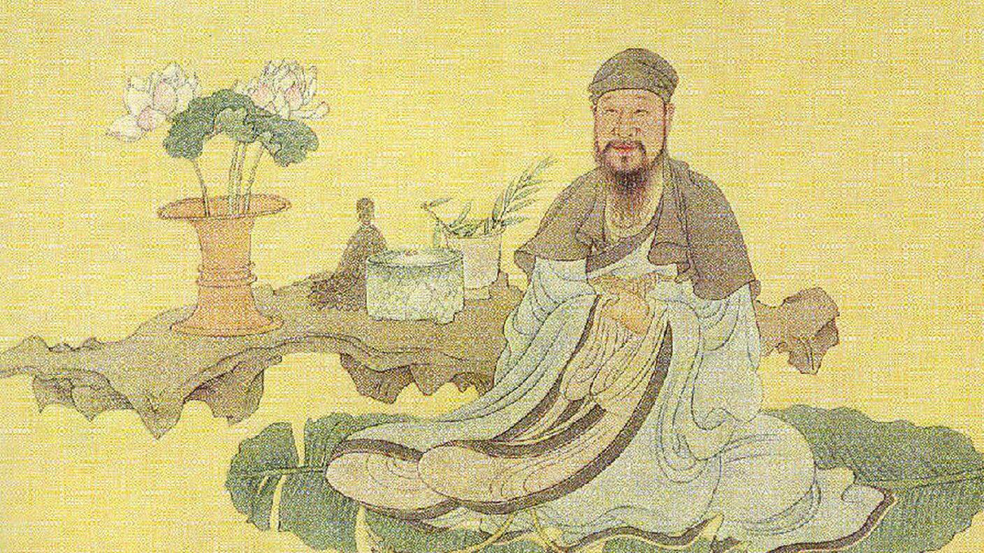 Ritratto di Bai Juyi (noto anche come Po Chu) di Chen Hongshou