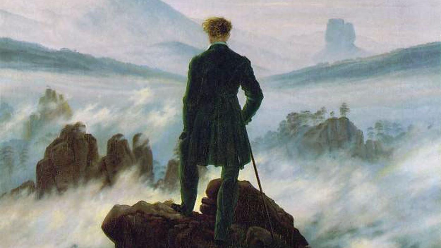 Caspar David Friedrich, Viandante sul mare di nebbia, 1818, Hamburger Kunsthalle, Amburgo