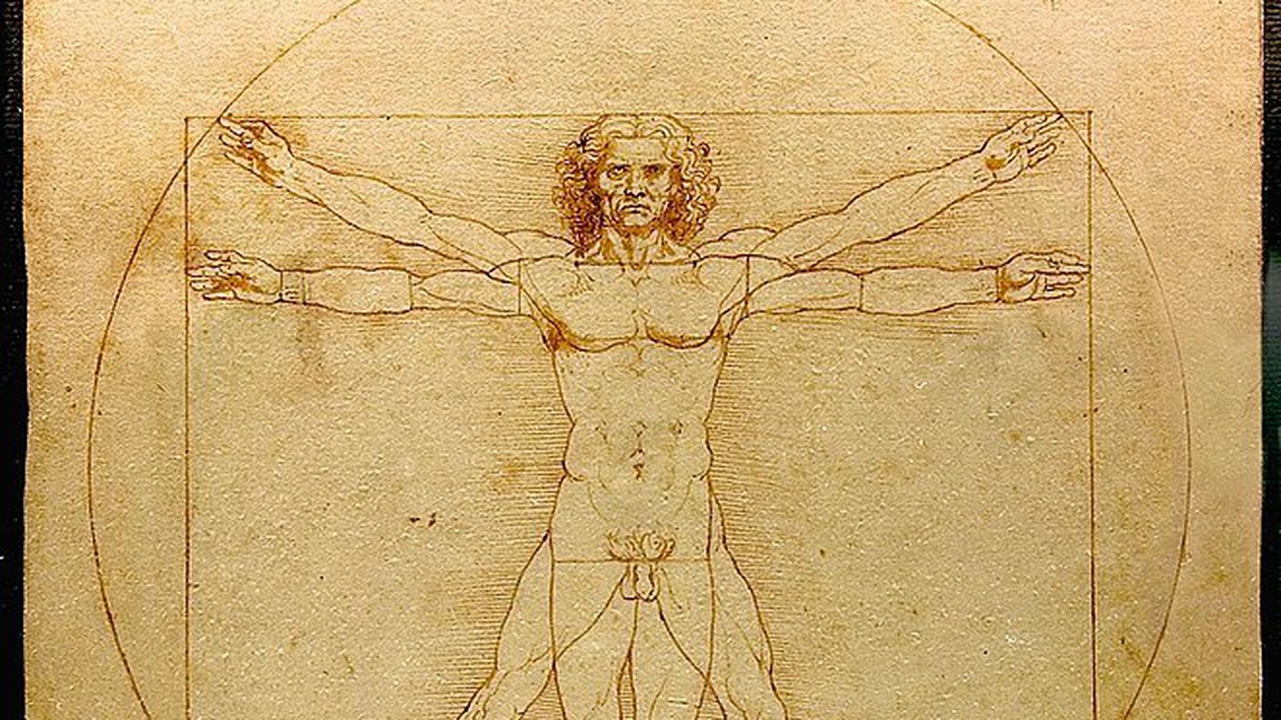 Leonardo da Vinci: Uomo vitruviano, 1490 ca.