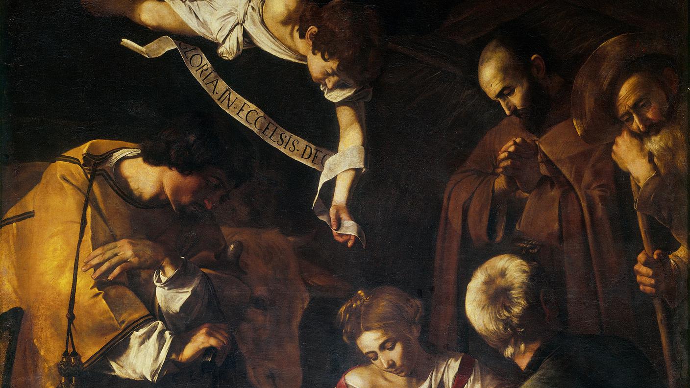 "Natività con i Santi Lorenzo e Francesco d'Assisi" di Caravaggio