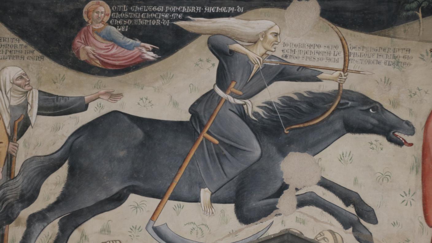 Il trionfo della morte di Bartolo di Fredi (1360 ca.), chiesa di San Francesco a Lucignano