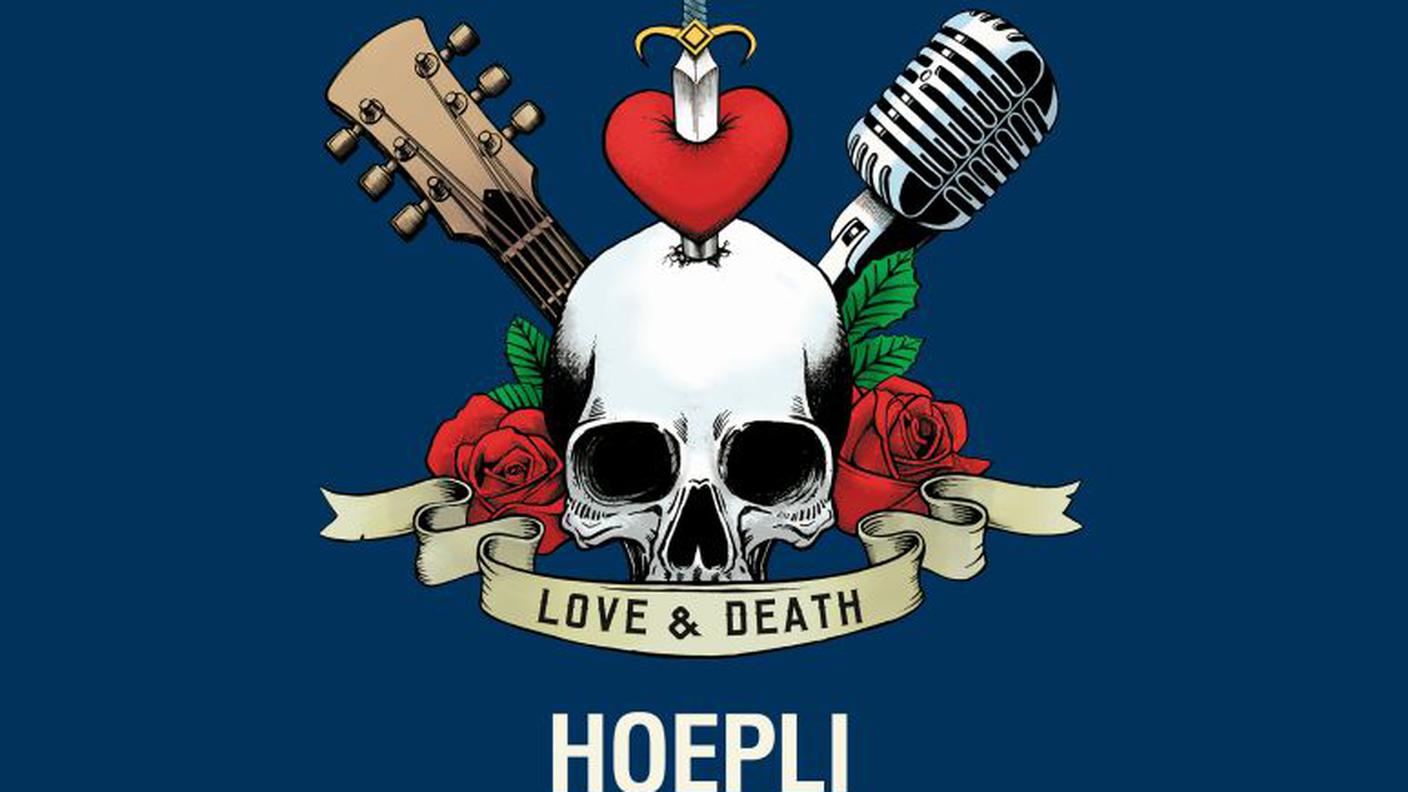 “Amore, morte e Rock’n’roll. Le ultime ore di 50 rockstar. Retroscena e misteri” di Ezio Guaitamocchi; Hoepli (dettaglio copertina) 