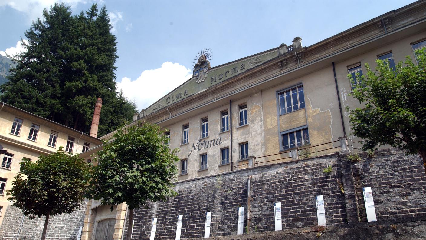 Ex fabbrica di cioccolata Cima-Norma a Torre in Val di Blenio