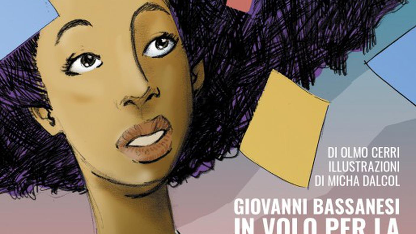 "Giovanni Bassanesi. In volo per la libertà", di Olmo Cerri, Edizioni Svizzere per la Gioventù (dettaglio di copertina)