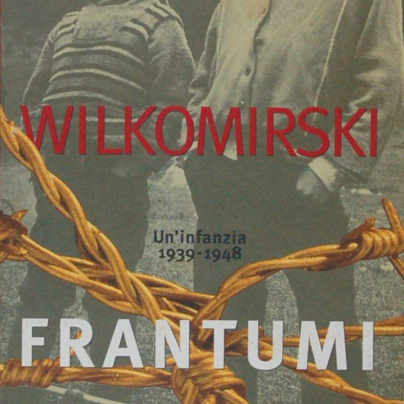 "Frantumi. Un’infanzia. 1939-1948" di Binjamin Wilkomirski, Arnoldo Mondadori Editore (dettaglio di copertina)