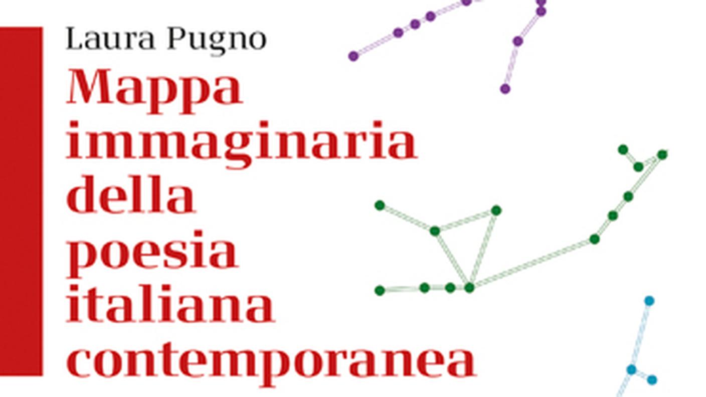 "Mappa immaginaria della poesia italiana contemporanea" di Laura Pugno; Il Saggiatore (dettaglio copertina) 