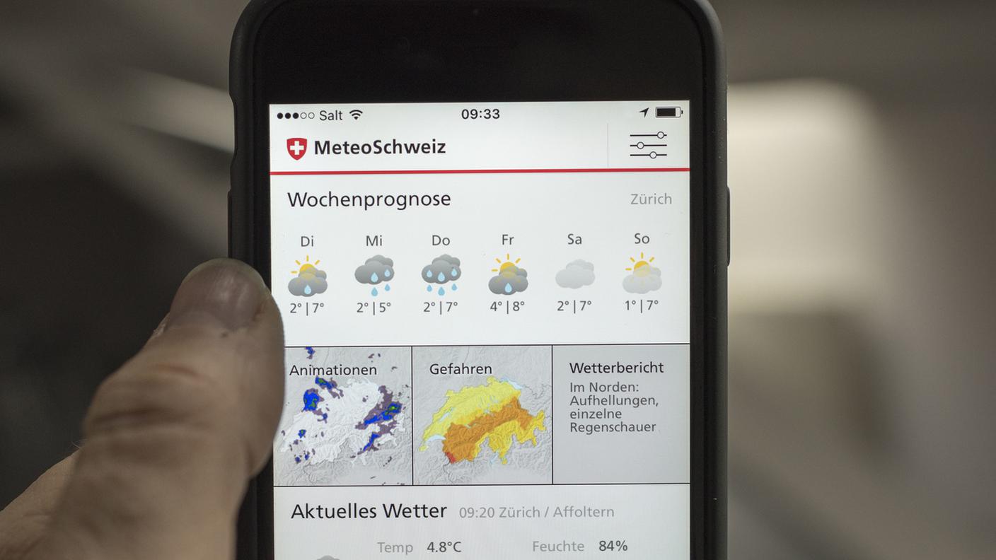 L'App di MeteoSvizzera