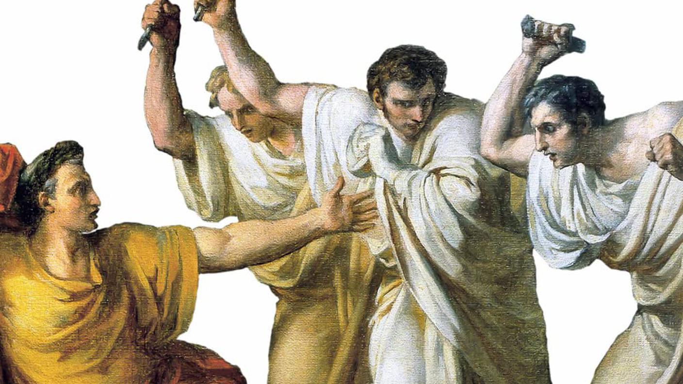 "Uccidere il tiranno. Storia del tirannicidio da Cesare a Gheddafi" di Aldo Andrea Cassi, Salerno (dettaglio di copertina)