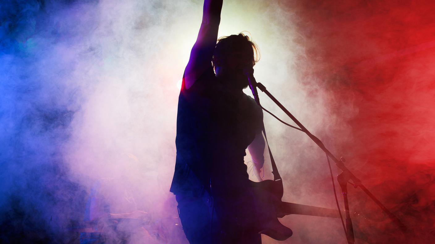 rock, band, chitarrista e cantante