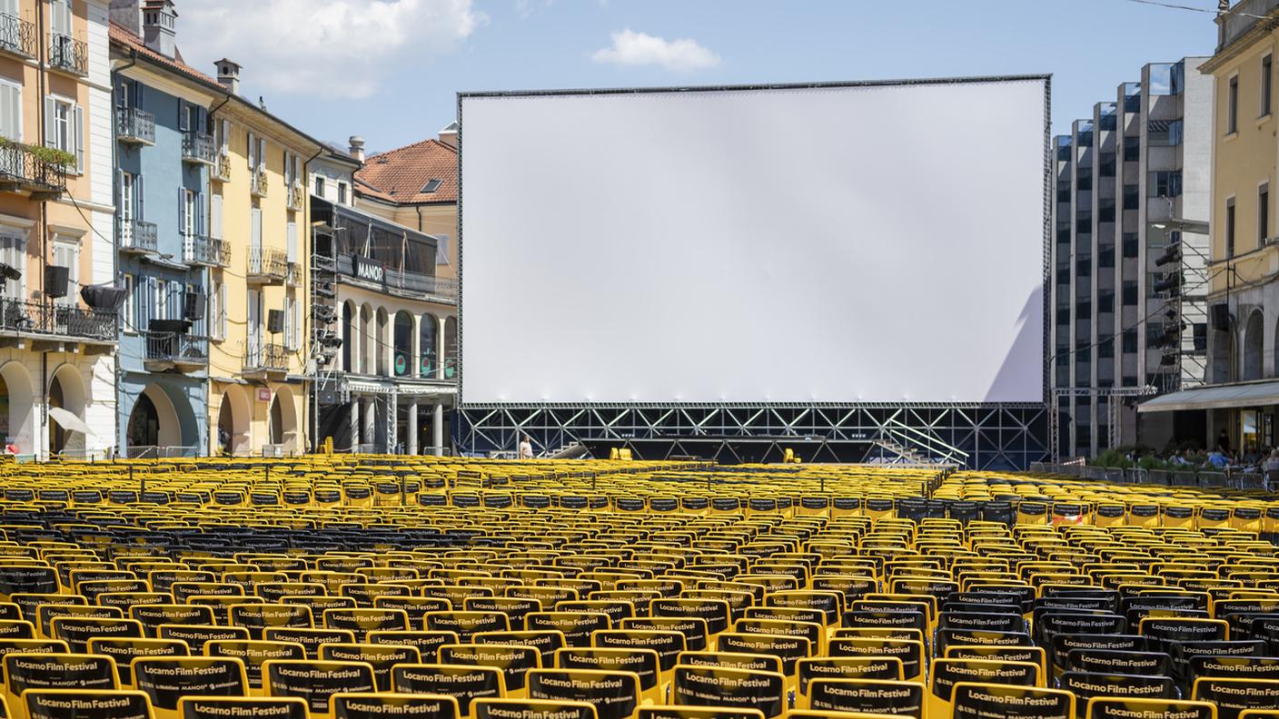 Piazza Grande durante il Film Festival