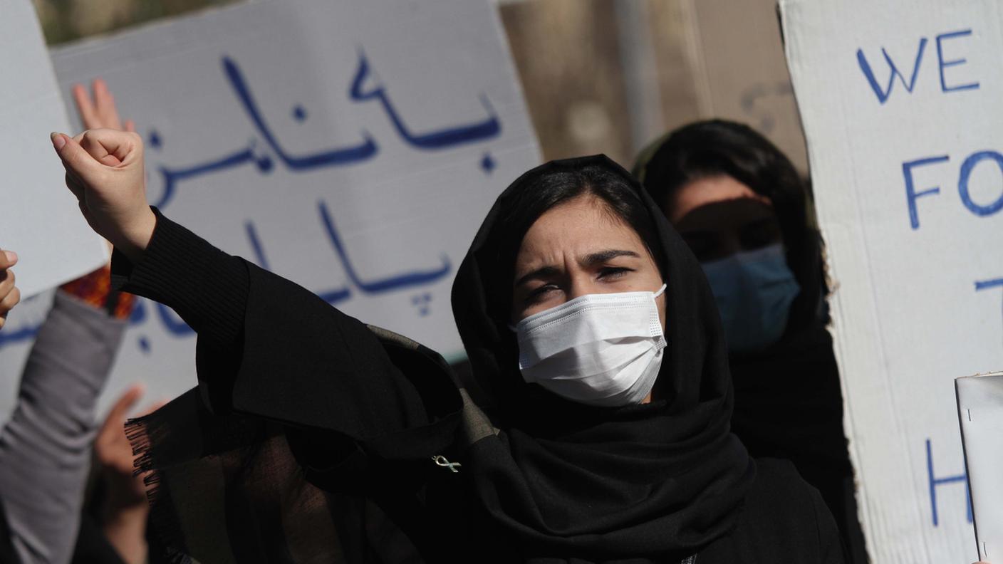 Donne afghane in protesta